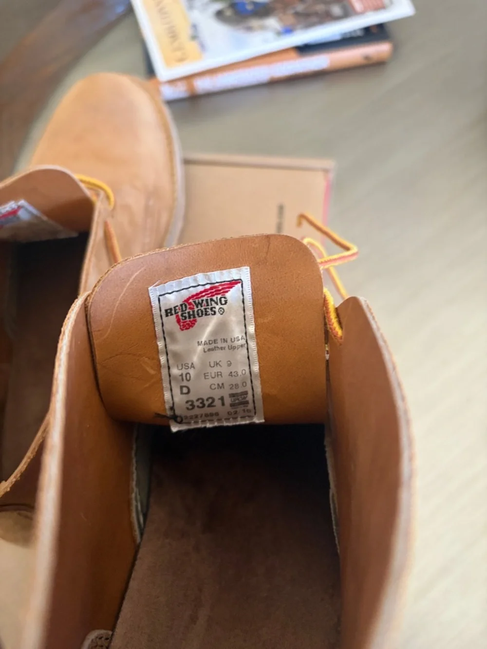 Red Wing 3321 Weekender Chukka Hawthorne Muleskinner 10D new in box - Picture 5 of 11